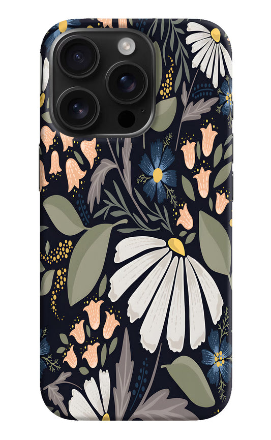 Flowers Art iPhone 16 Pro Hard Case Back Cover by Casekaro