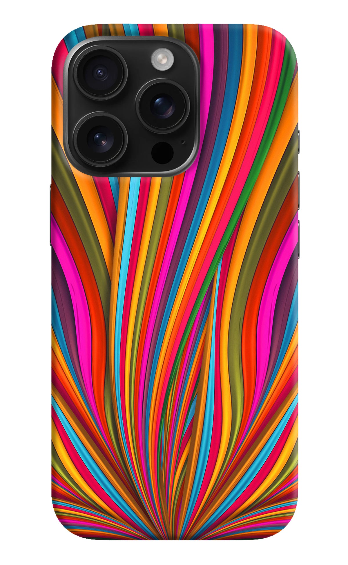 Trippy Wavy iPhone 16 Pro Back Cover