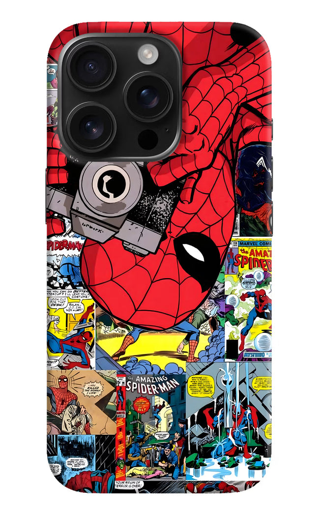 Spider Man iPhone 16 Pro Hard Case Back Cover by Casekaro