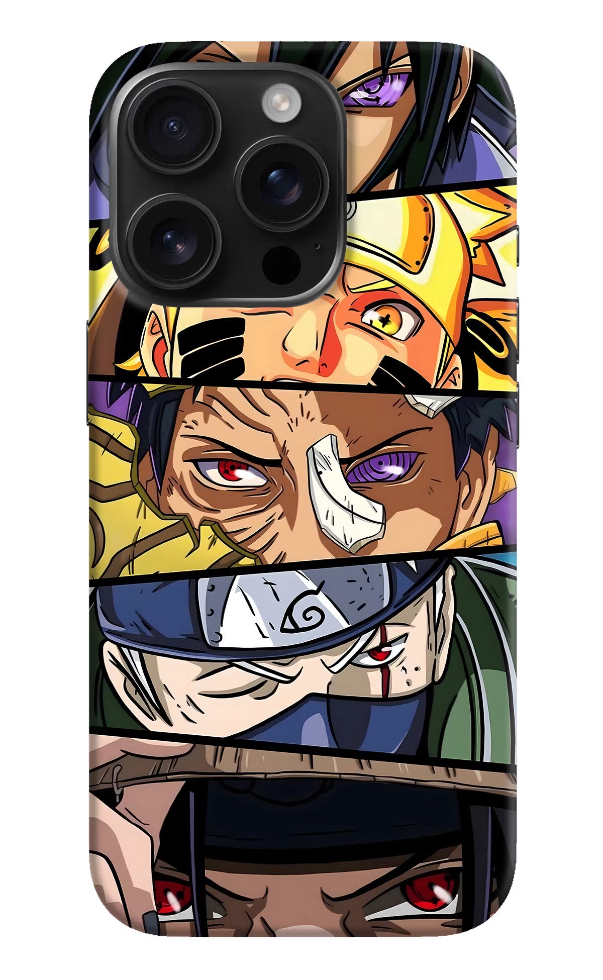 Naruto Character iPhone 16 Pro Hard Case Back Cover by Casekaro