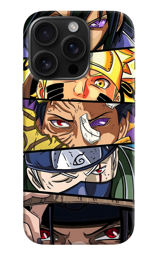 Naruto Character iPhone 16 Pro Hard Case Back Cover by Casekaro