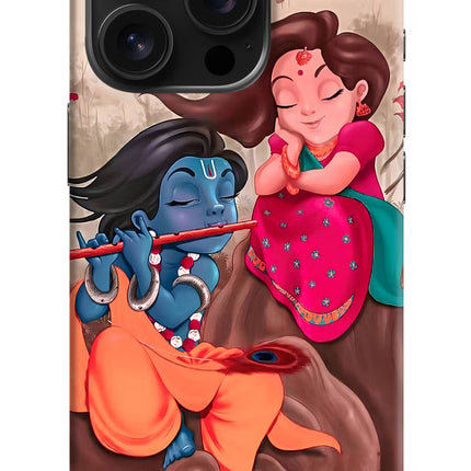 Radhe Krishna iPhone 16 Pro Hard Case Back Cover by Casekaro