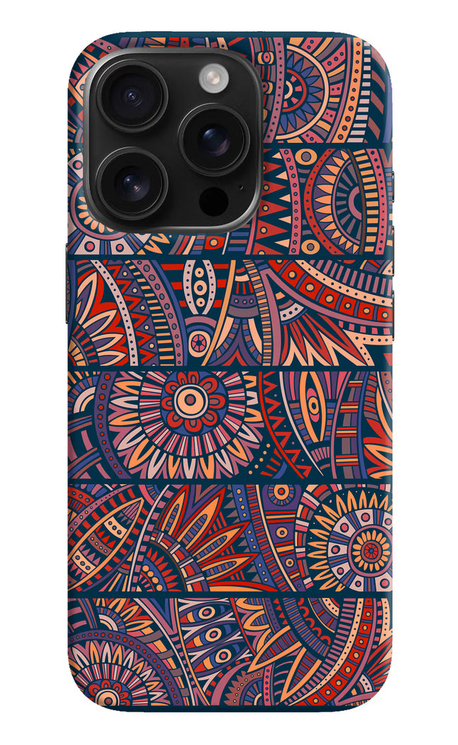 African Culture Design iPhone 16 Pro Hard Case Back Cover by Casekaro