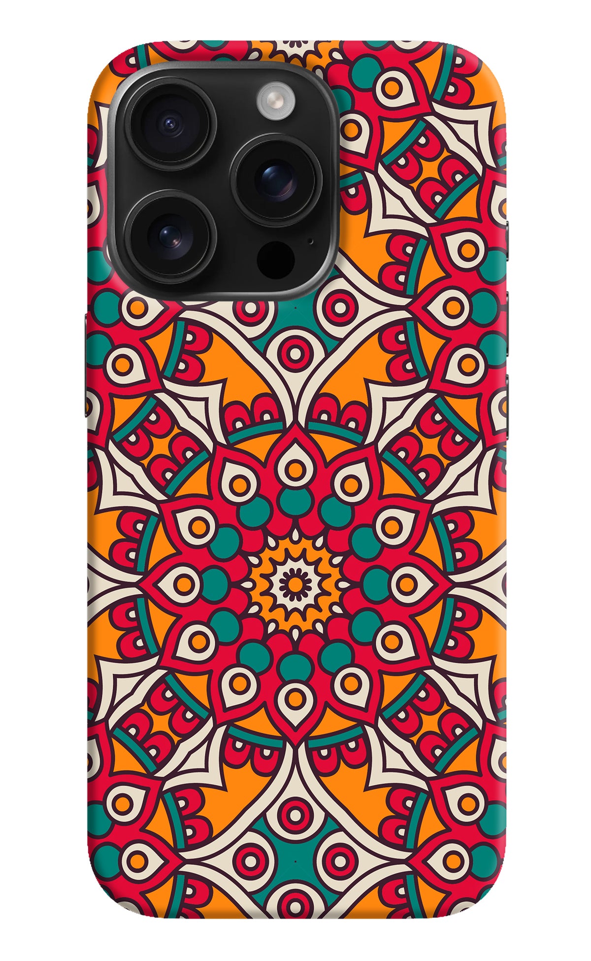 Mandala Art iPhone 16 Pro Back Cover