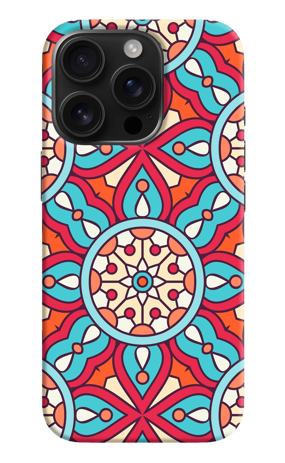 Mandala Geometric iPhone 16 Pro Back Cover