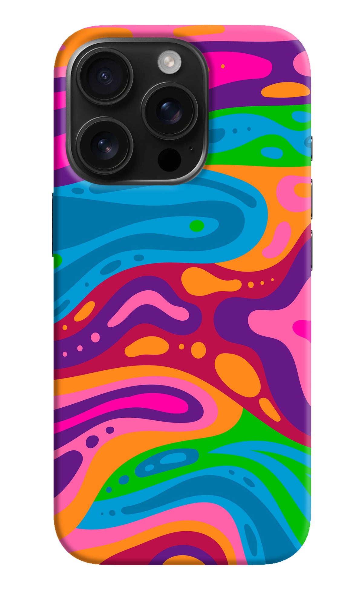 Trippy Pattern iPhone 16 Pro Back Cover