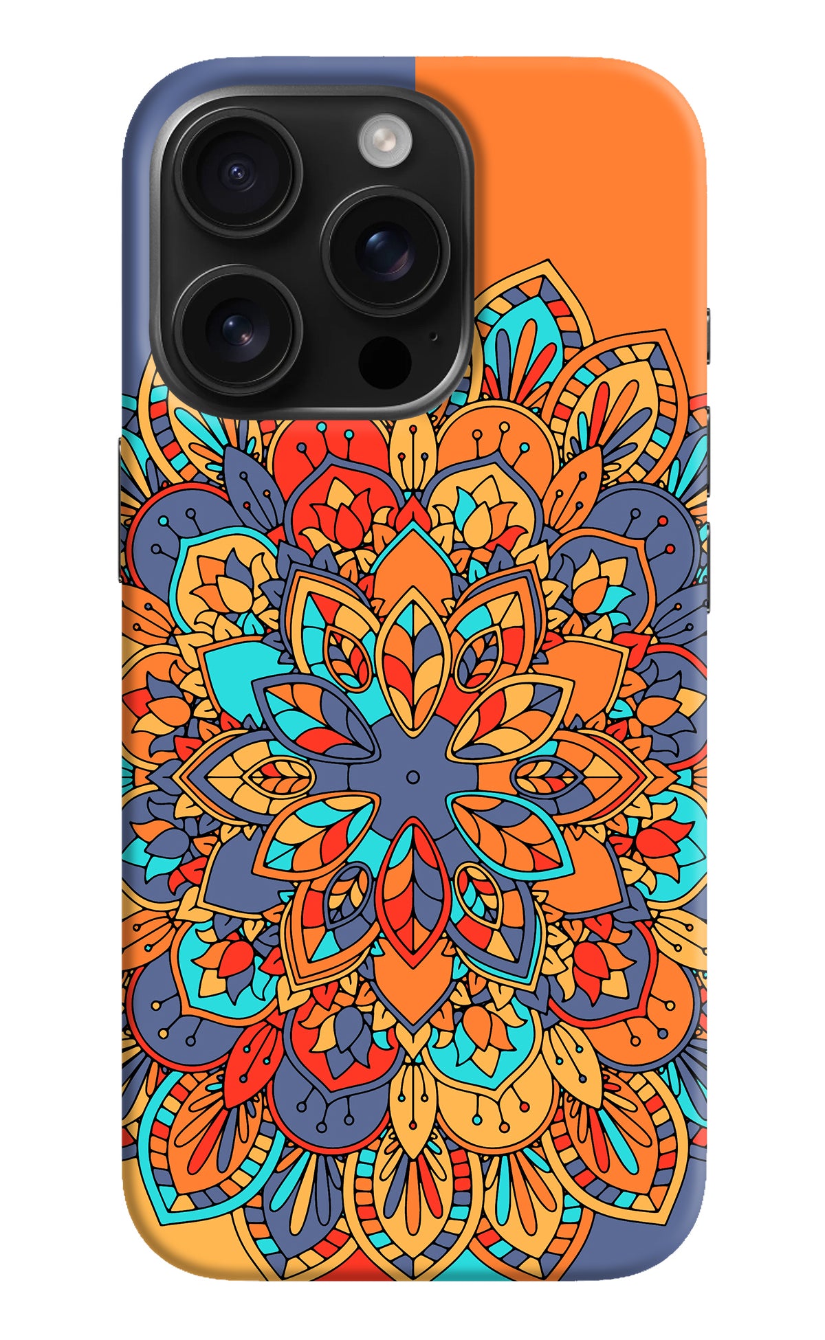 Color Mandala iPhone 16 Pro Back Cover