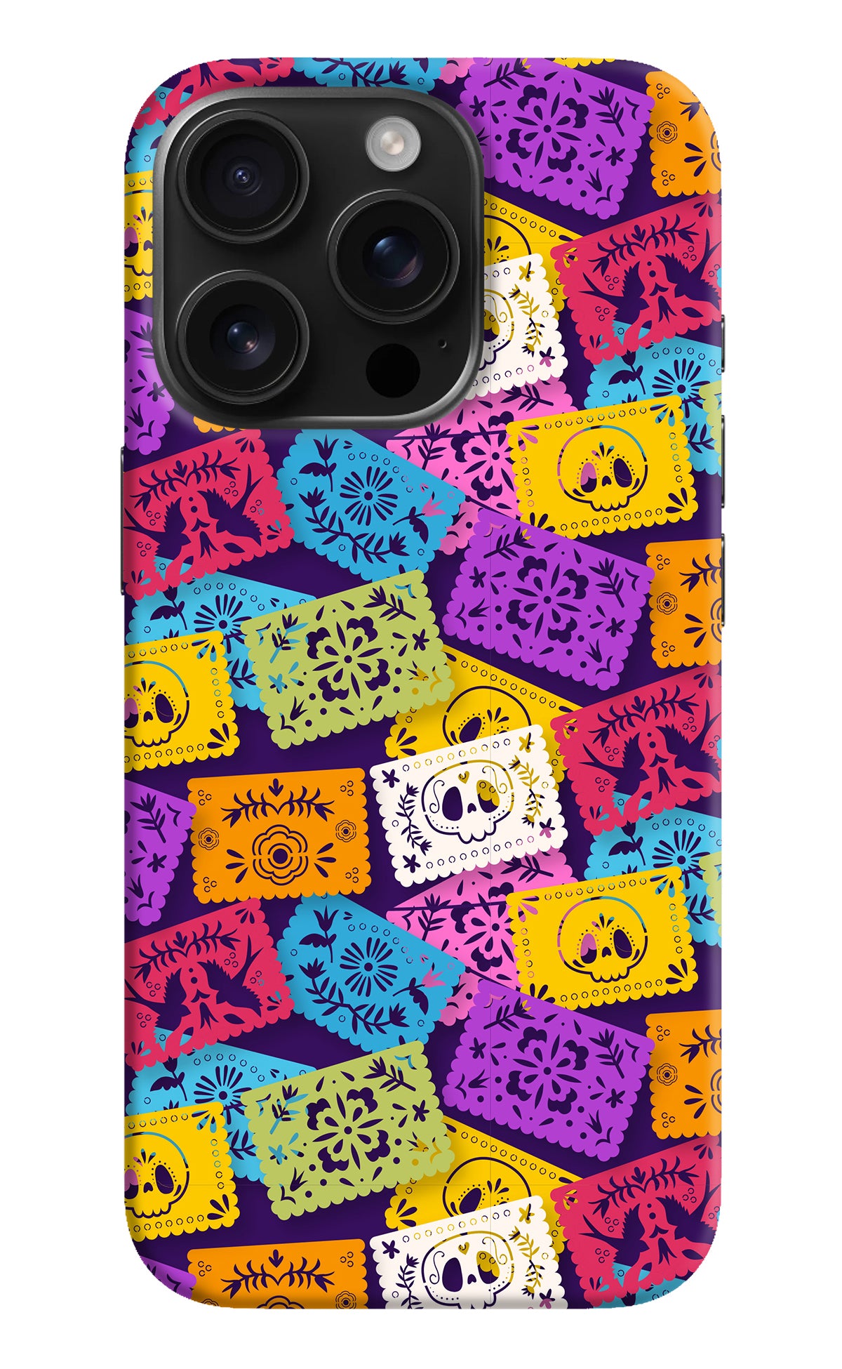 Mexican Pattern iPhone 16 Pro Back Cover