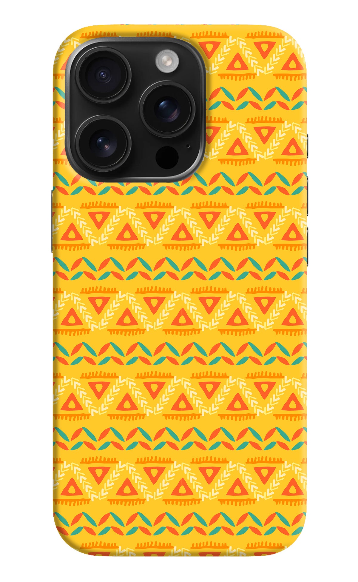 Tribal Pattern iPhone 16 Pro Back Cover