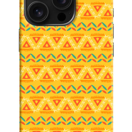 Tribal Pattern iPhone 16 Pro Hard Case Back Cover by Casekaro
