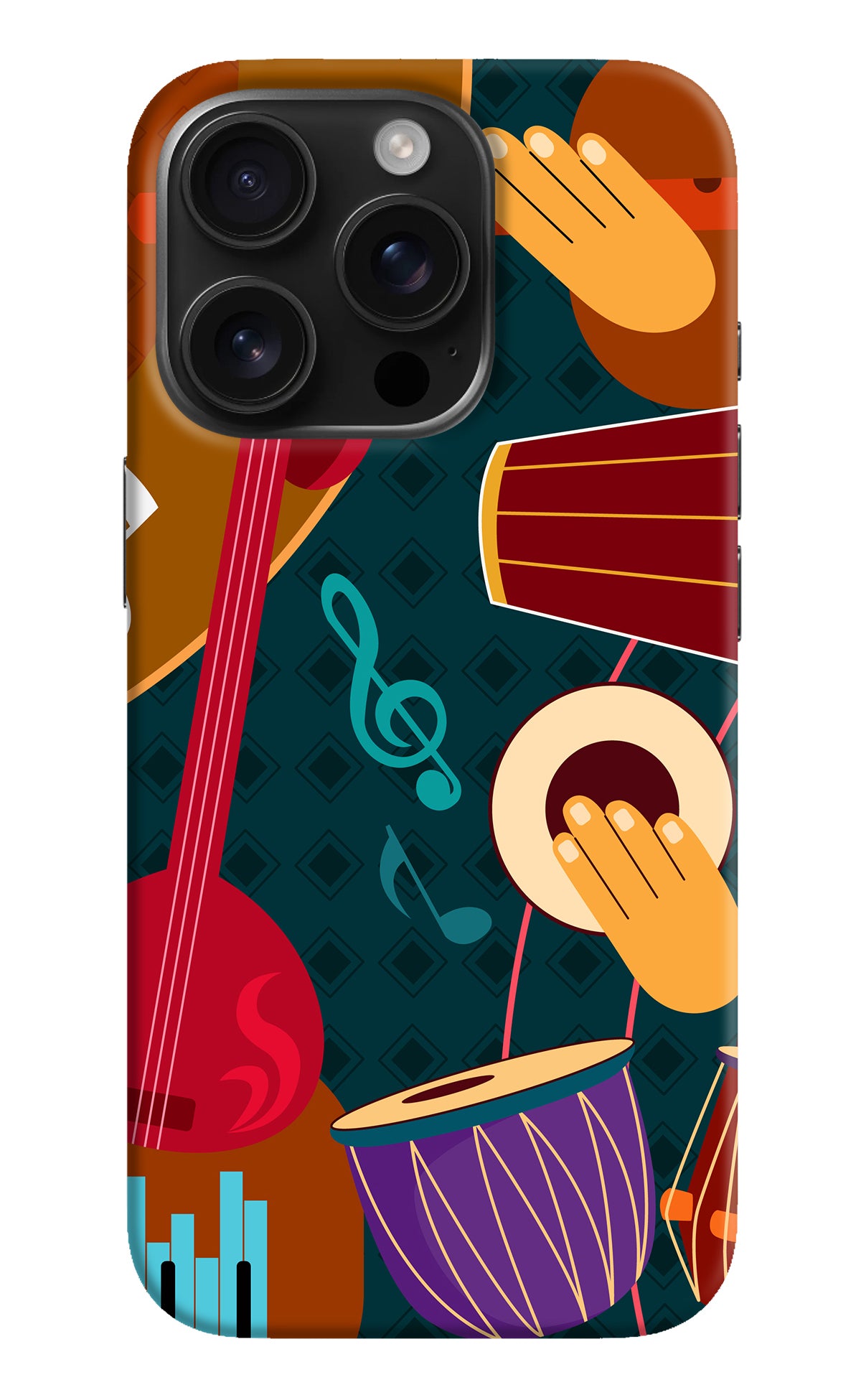 Music Instrument iPhone 16 Pro Back Cover