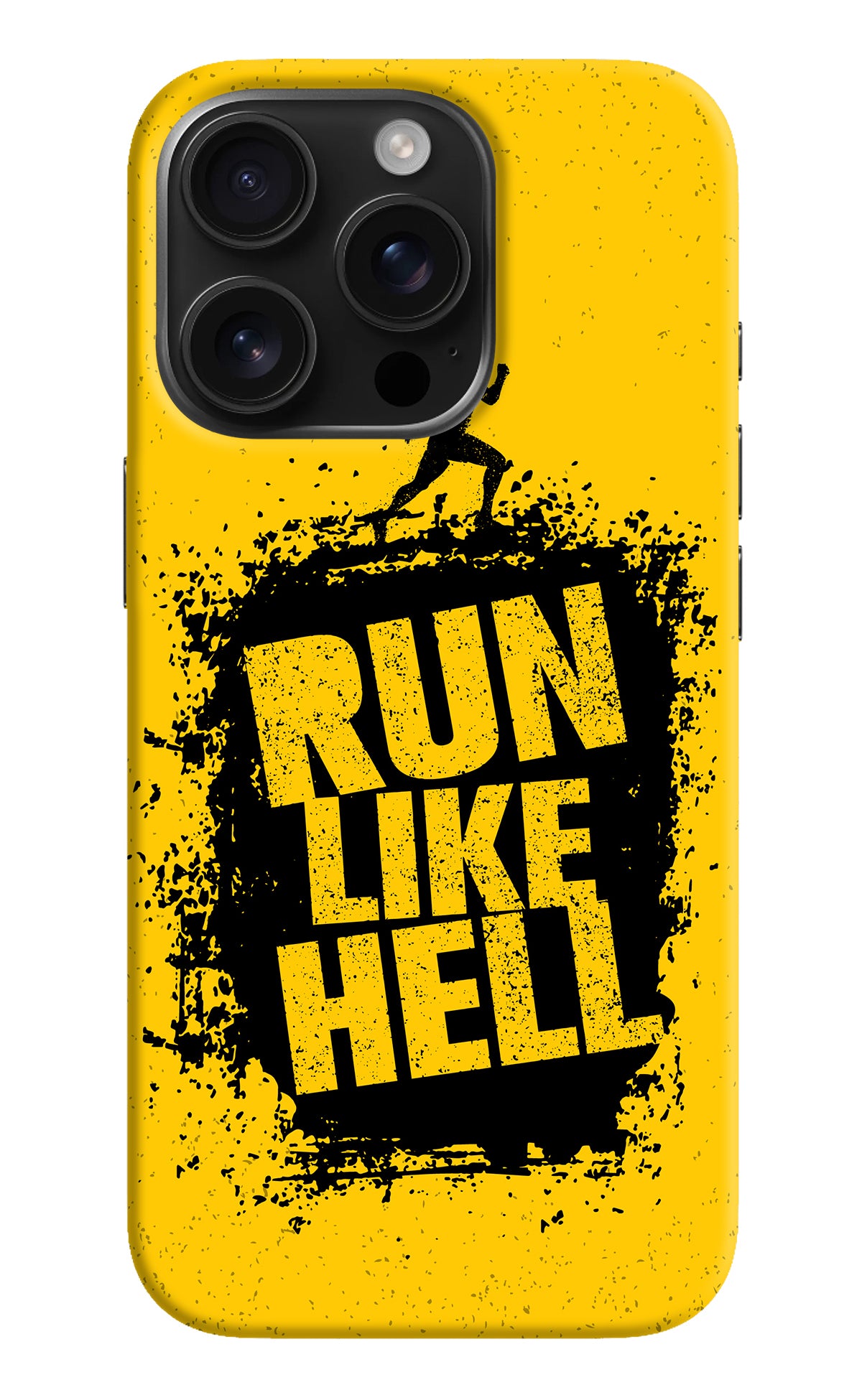 Run Like Hell iPhone 16 Pro Back Cover