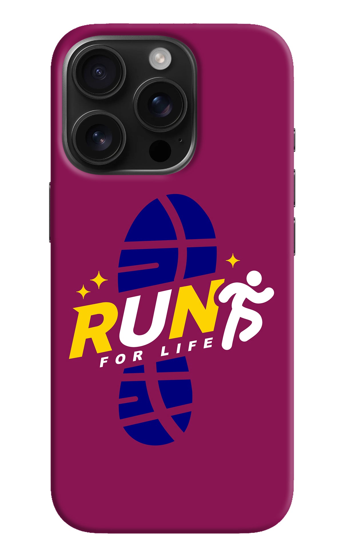 Run for Life iPhone 16 Pro Back Cover