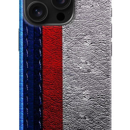 BMW Stripes iPhone 16 Pro Hard Case Back Cover by Casekaro