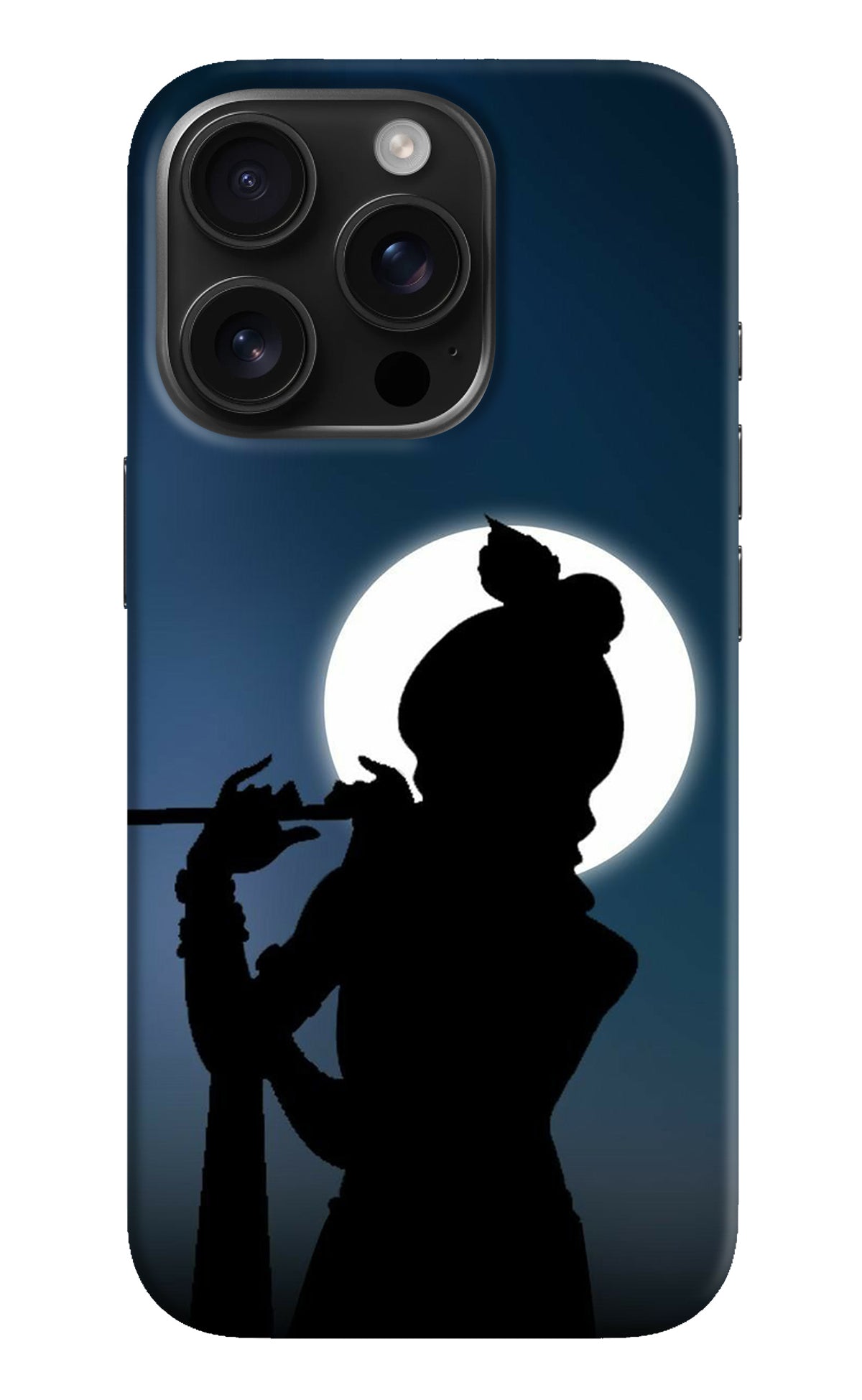 Shri Krishna Silhouette iPhone 16 Pro Back Cover