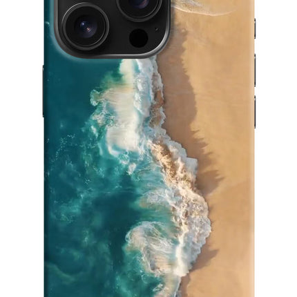 Ocean Beach iPhone 16 Pro Hard Case Back Cover by Casekaro