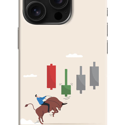 Bull Trading Momentum iPhone 16 Pro Hard Case Back Cover by Casekaro