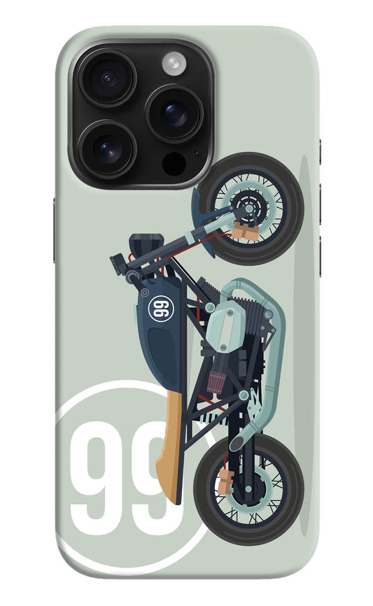 Classic Cafe Racer 99 iPhone 16 Pro Hard Case Back Cover by Casekaro