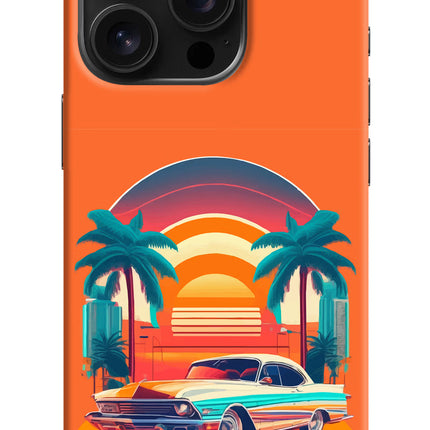 Palm Drive 80s iPhone 16 Pro Hard Case Back Cover by Casekaro