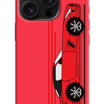 Red Velocity iPhone 16 Pro Hard Case Back Cover by Casekaro