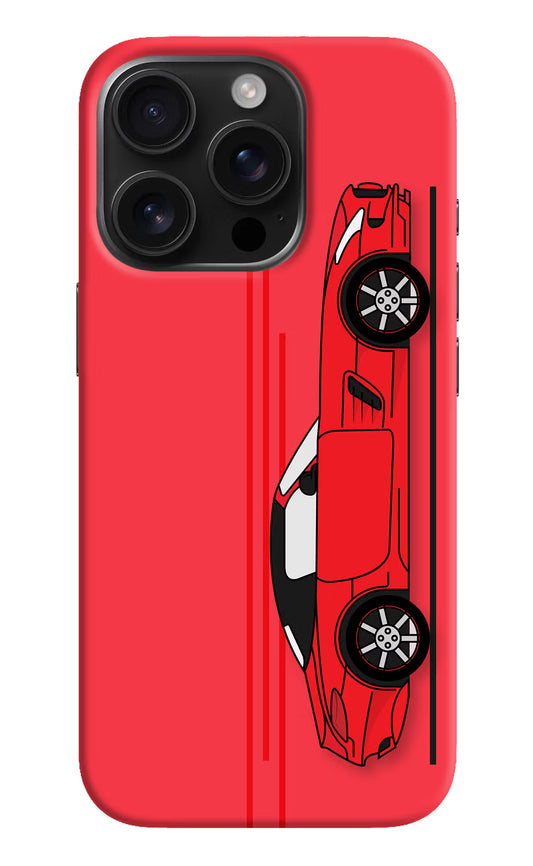 Red Velocity iPhone 16 Pro Hard Case Back Cover by Casekaro
