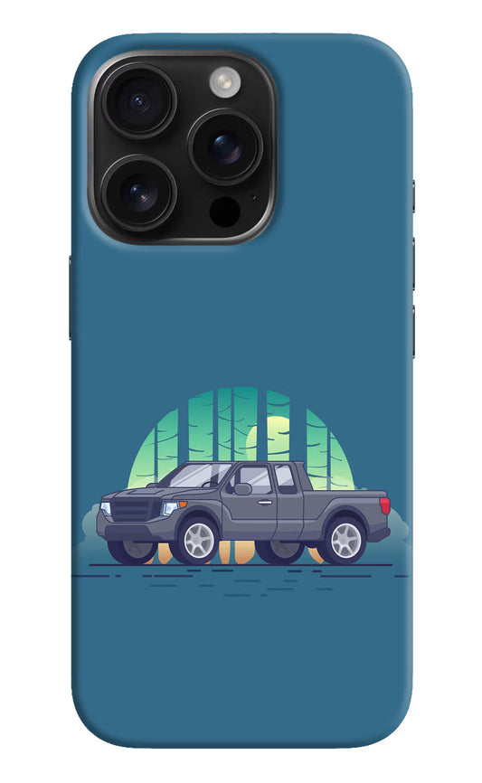 Retro Garage Vibe iPhone 16 Pro Hard Case Back Cover by Casekaro