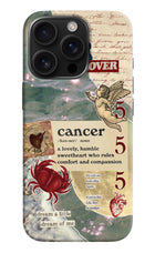 Cancer Zodiac iPhone 16 Pro Hard Case Back Cover by Casekaro