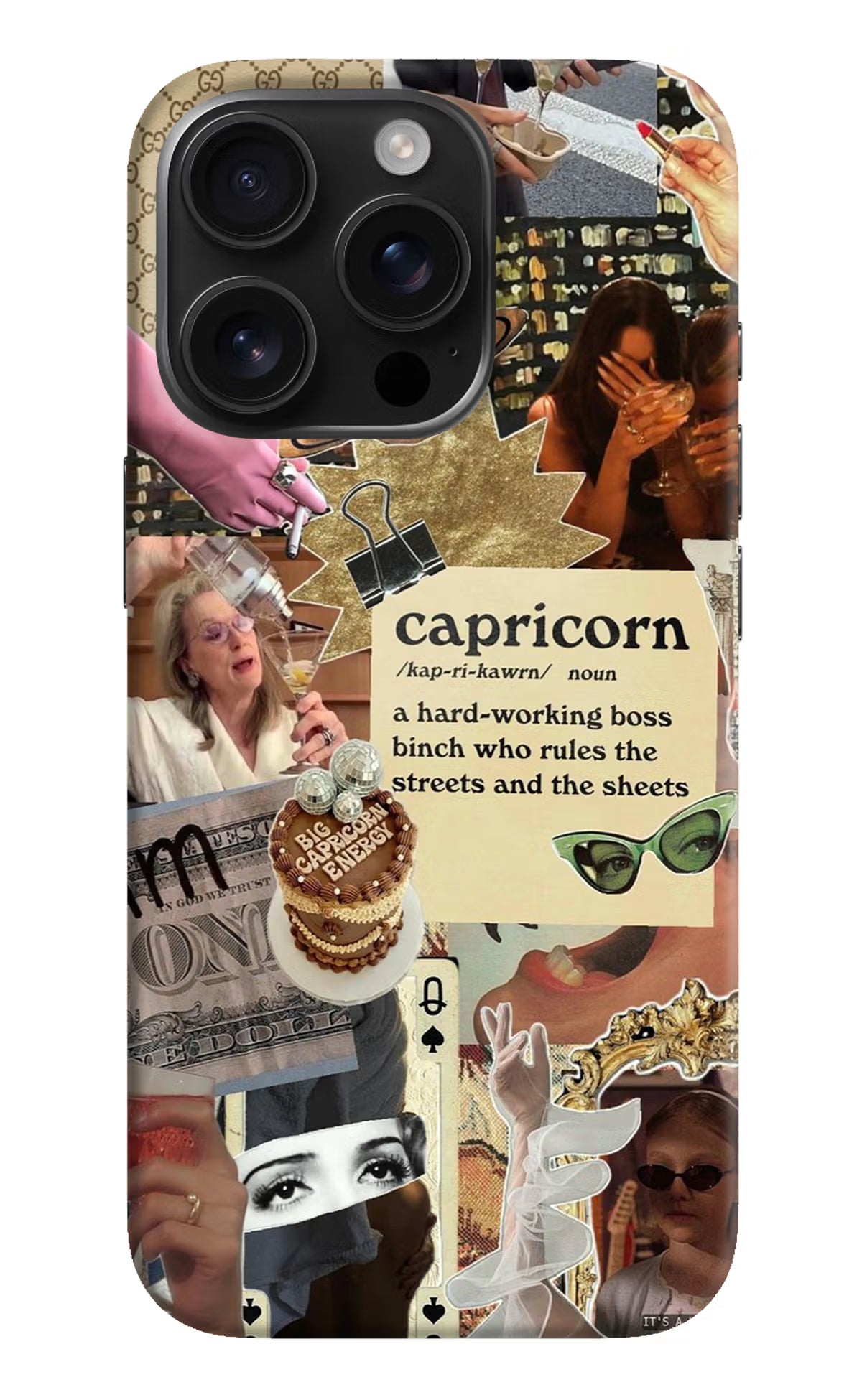 Capricorn Zodiac iPhone 16 Pro Hard Case Back Cover by Casekaro