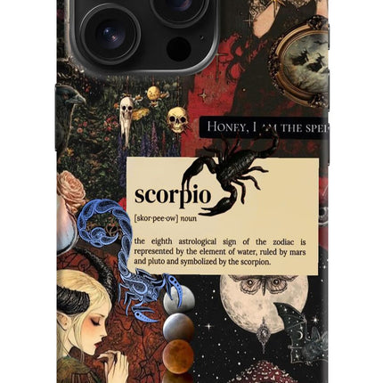 Scorpio Zodiac iPhone 16 Pro Hard Case Back Cover by Casekaro