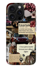 Taurus Zodiac iPhone 16 Pro Hard Case Back Cover by Casekaro