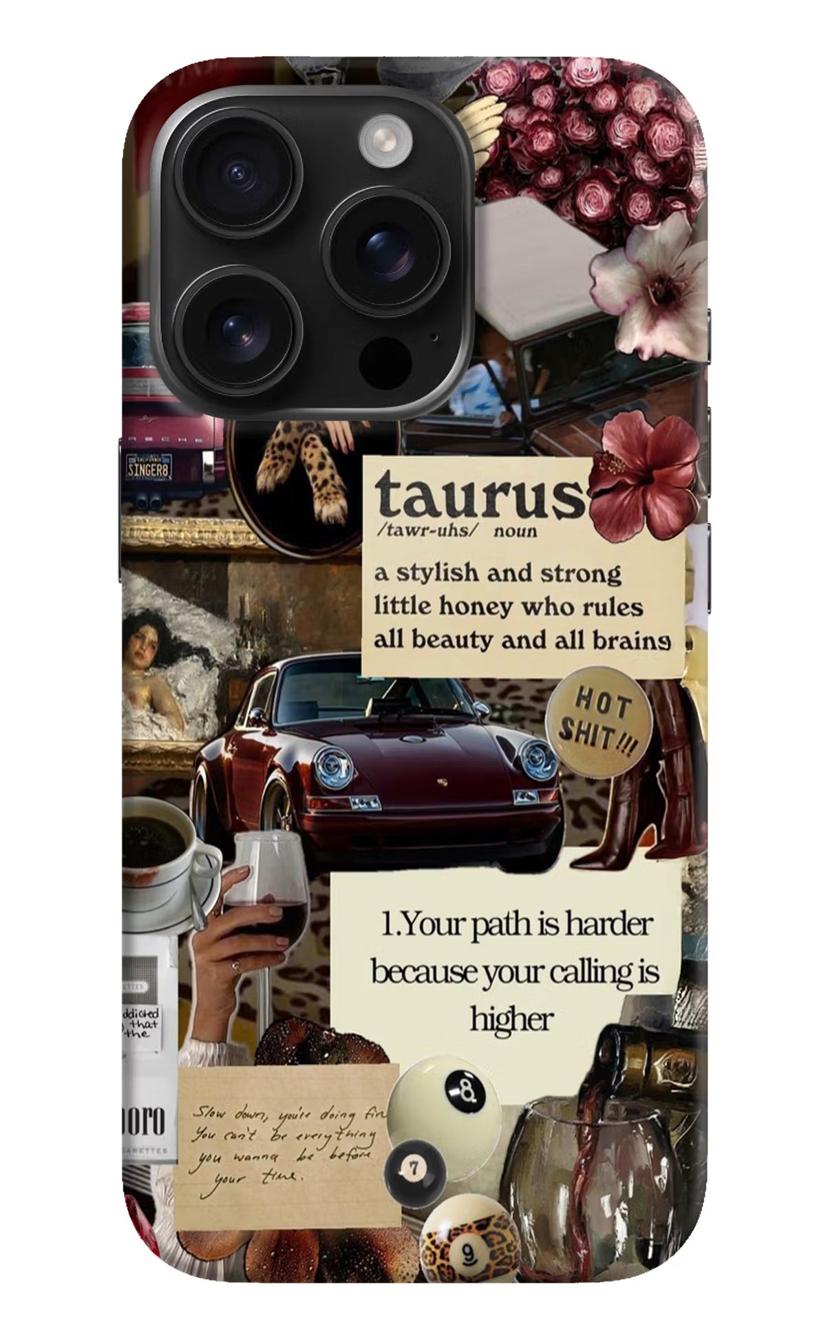 Taurus Zodiac iPhone 16 Pro Hard Case Back Cover by Casekaro
