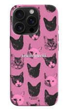 Pink Cats iPhone 16 Pro Hard Case Back Cover by Casekaro