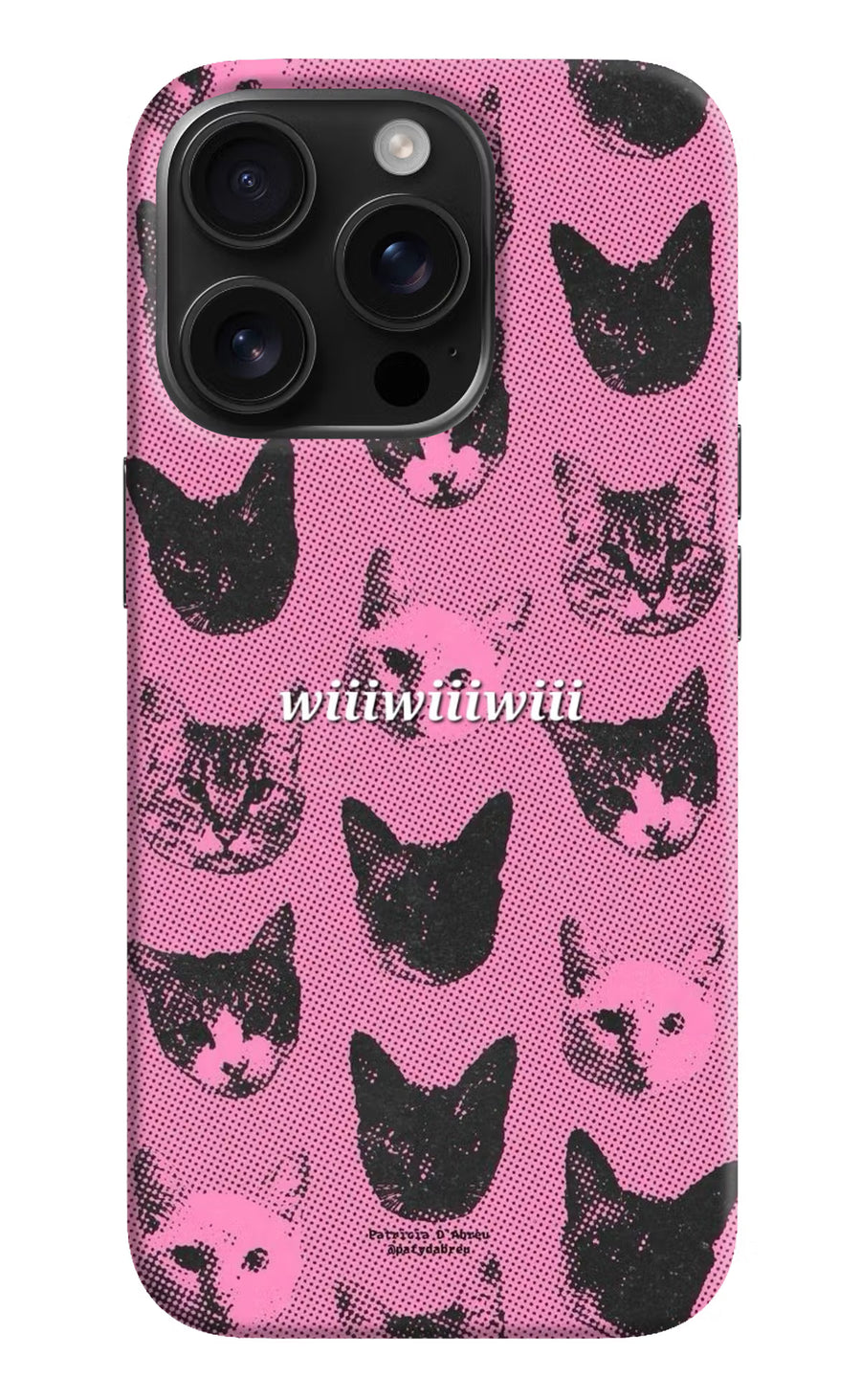 Pink Cats iPhone 16 Pro Back Cover, Hard case