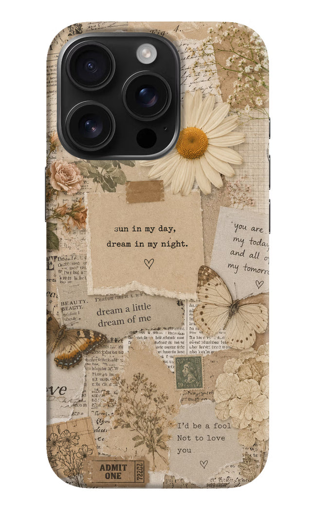 Vintage case iPhone 16 Pro Hard Case Back Cover by Casekaro