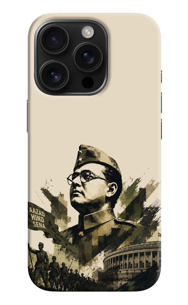 Netaji Rising iPhone 16 Pro Hard Case Back Cover by Casekaro