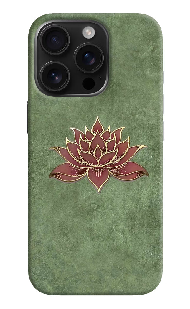 Lotus Grace iPhone 16 Pro Hard Case Back Cover by Casekaro