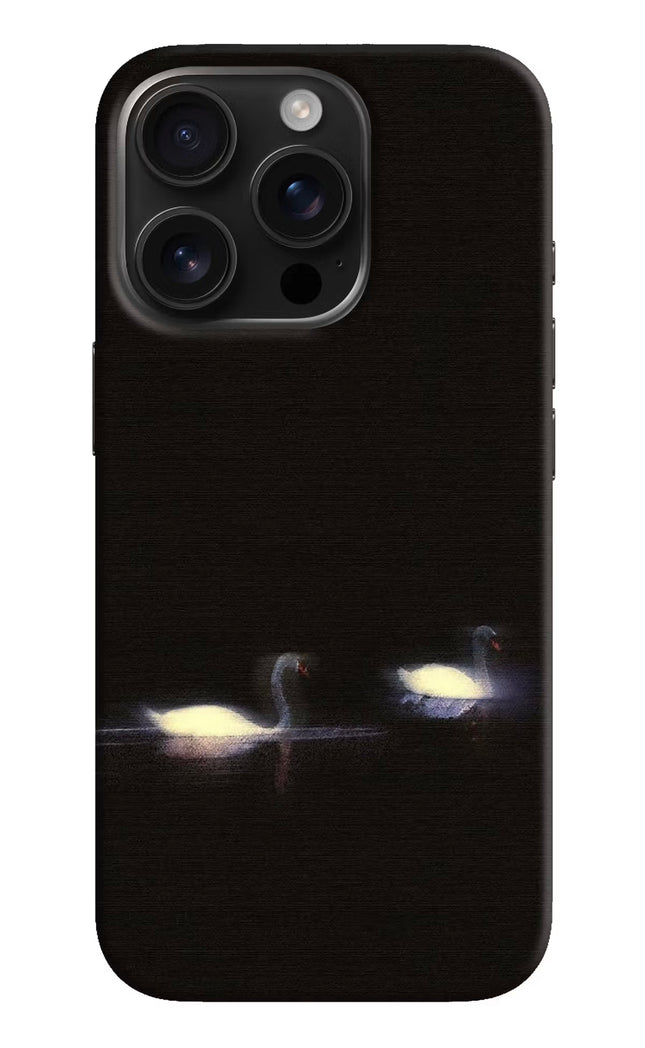 Silent Swans iPhone 16 Pro Hard Case Back Cover by Casekaro