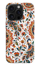 White Mayura iPhone 16 Pro Hard Case Back Cover by Casekaro