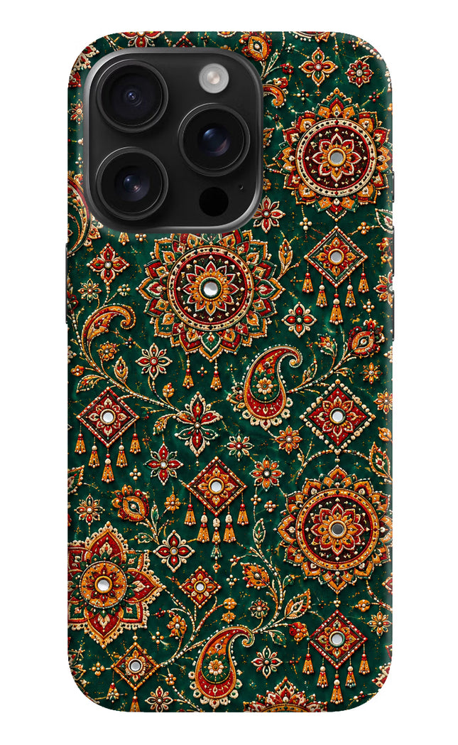 Green Pataka iPhone 16 Pro Hard Case Back Cover by Casekaro