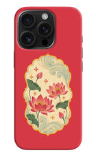 Pink Lotus iPhone 16 Pro Back Cover