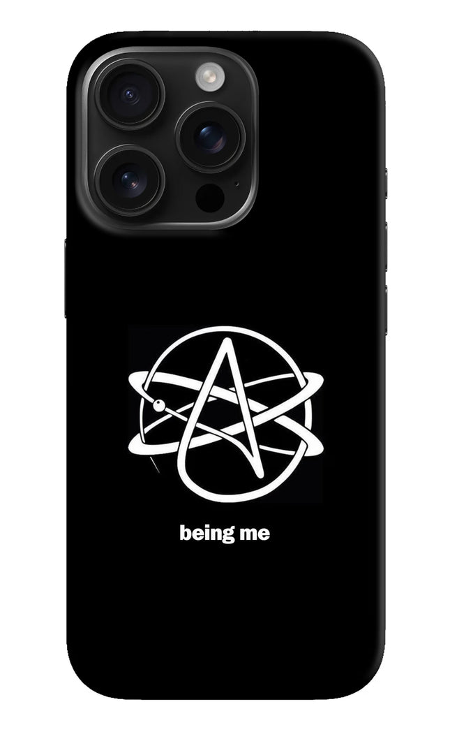 Atheist Symbol iPhone 16 Pro Hard Case Back Cover by Casekaro