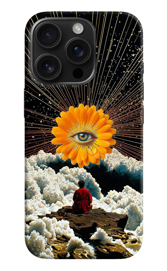 Cosmic Flower iPhone 16 Pro Hard Case Back Cover by Casekaro