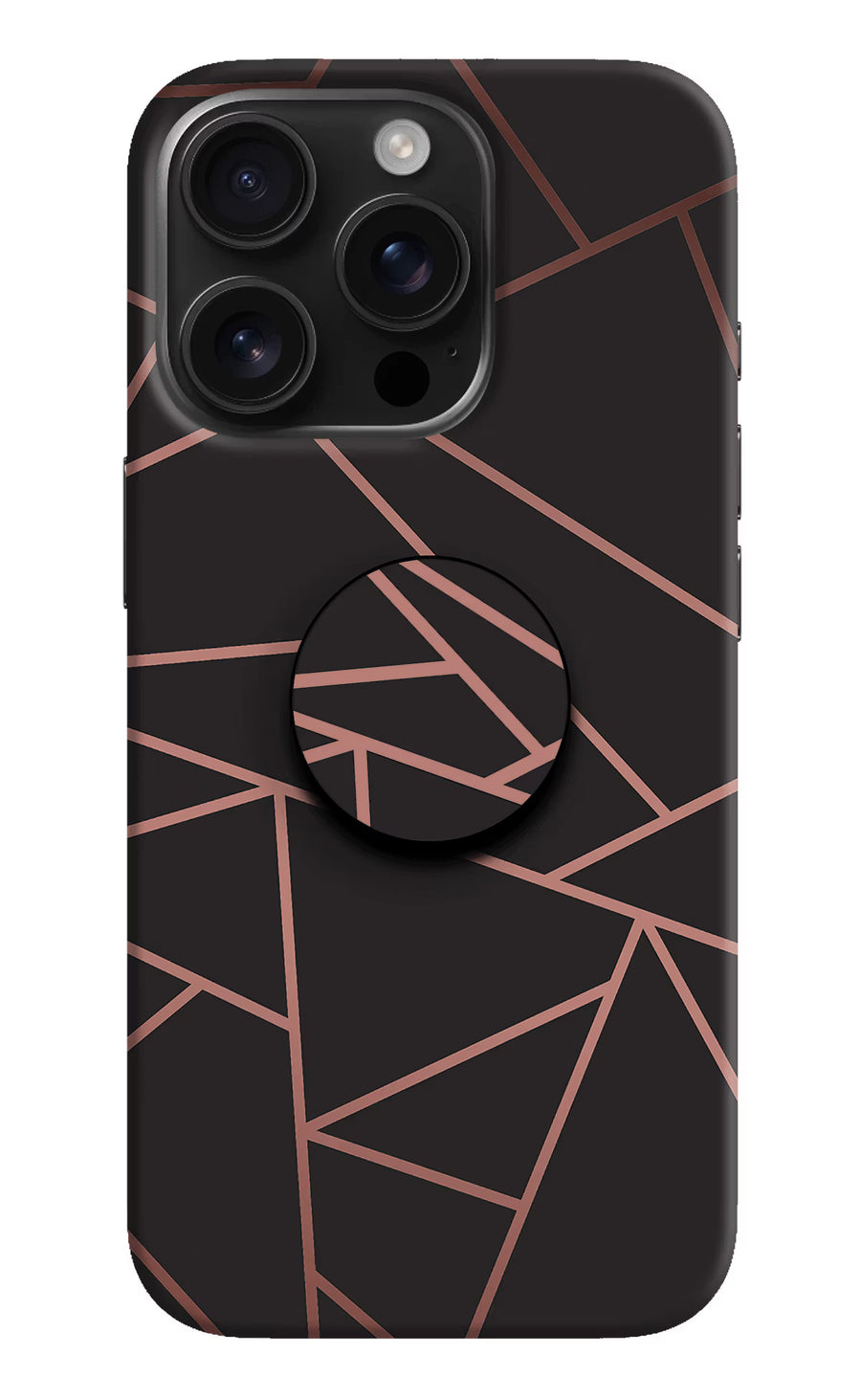 Geometric Pattern iPhone 16 Pro Pop Case, Hard case