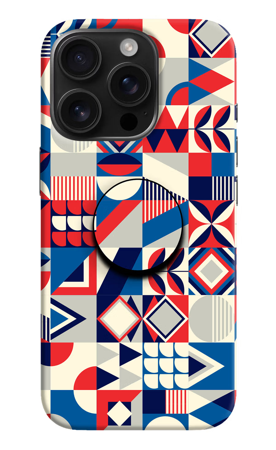 Colorful Pattern iPhone 16 Pro Pop Case, Hard case