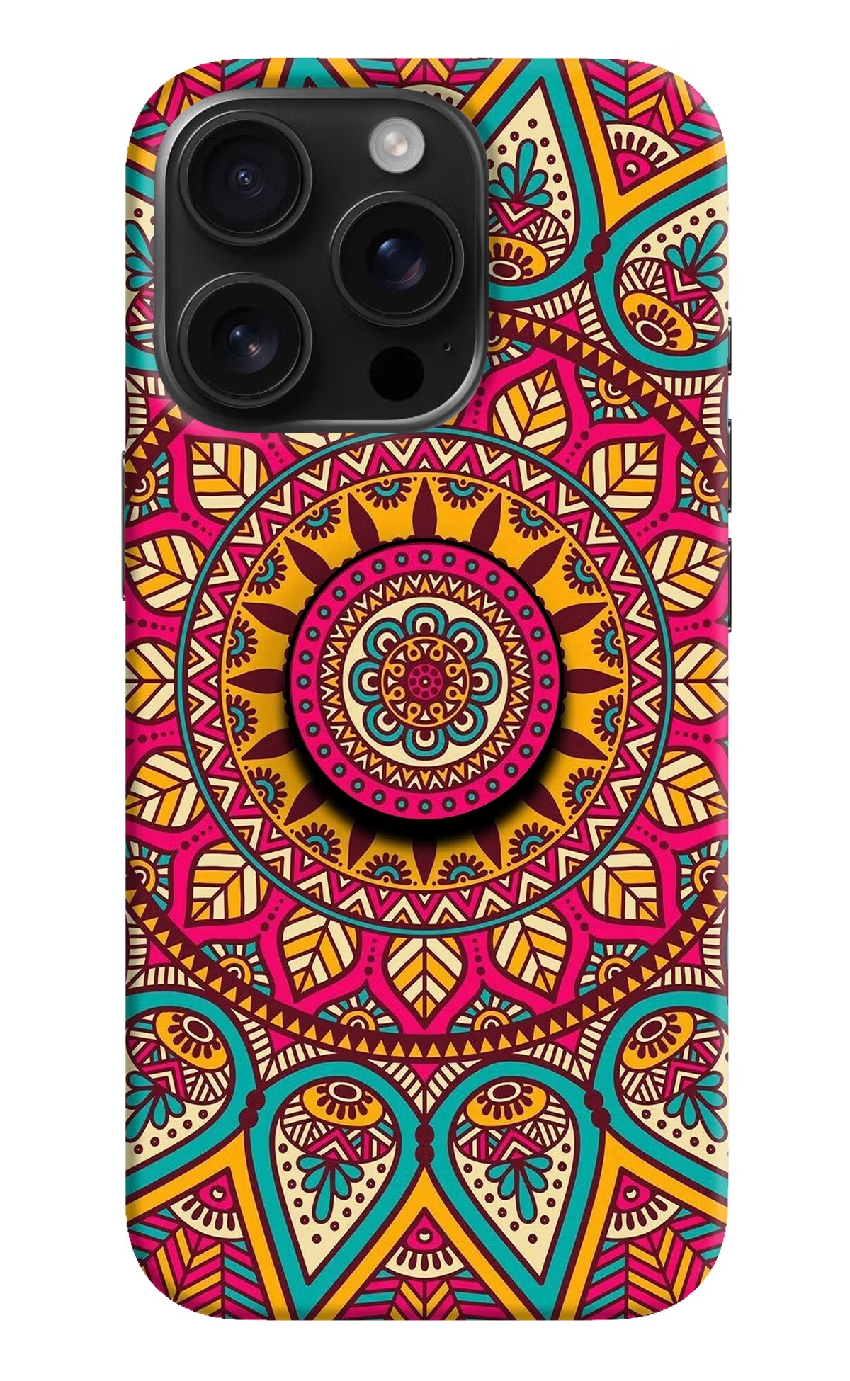 Mandala iPhone 16 Pro Pop Case by Casekaro
