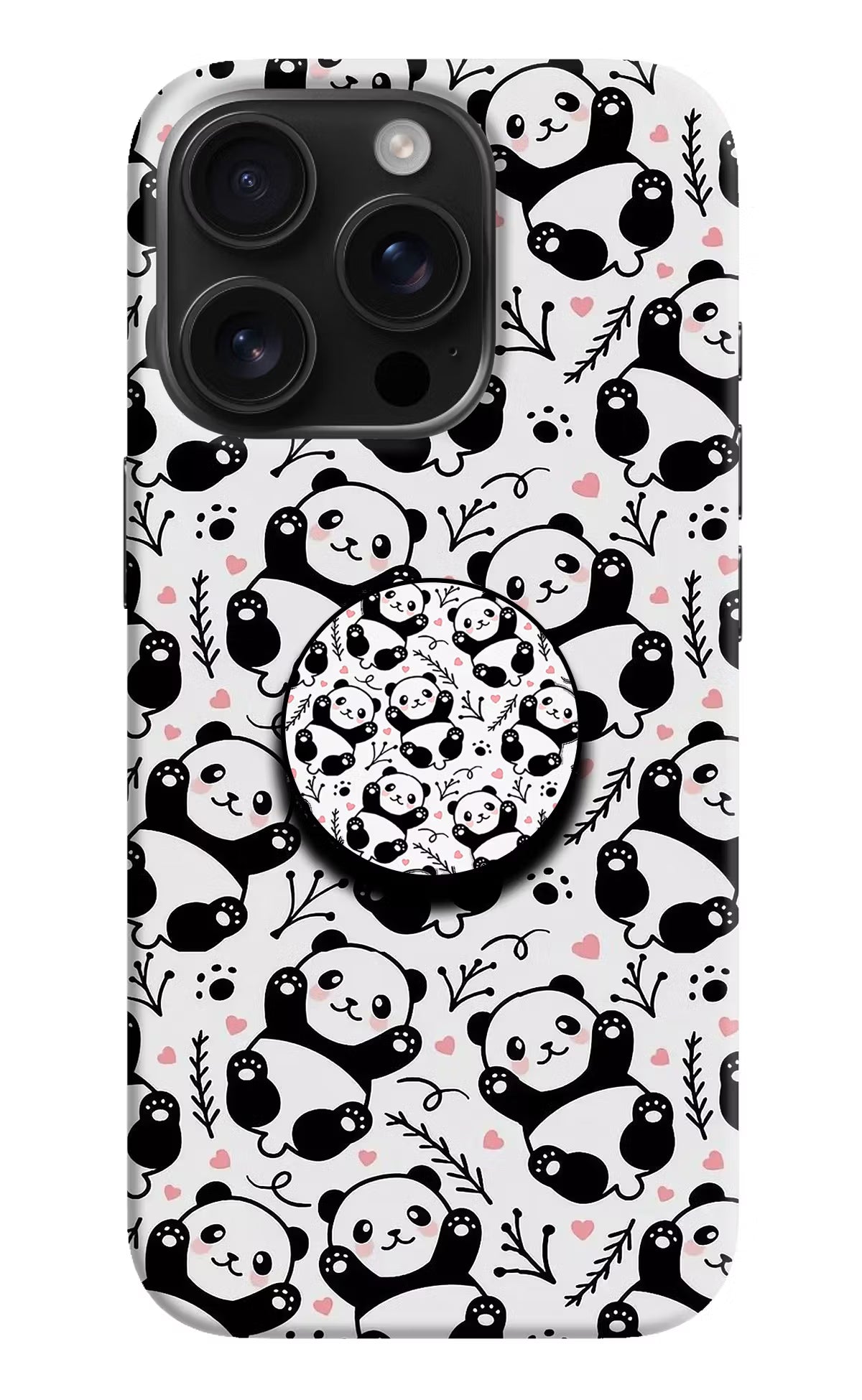 Cute Panda iPhone 16 Pro Pop Case by Casekaro