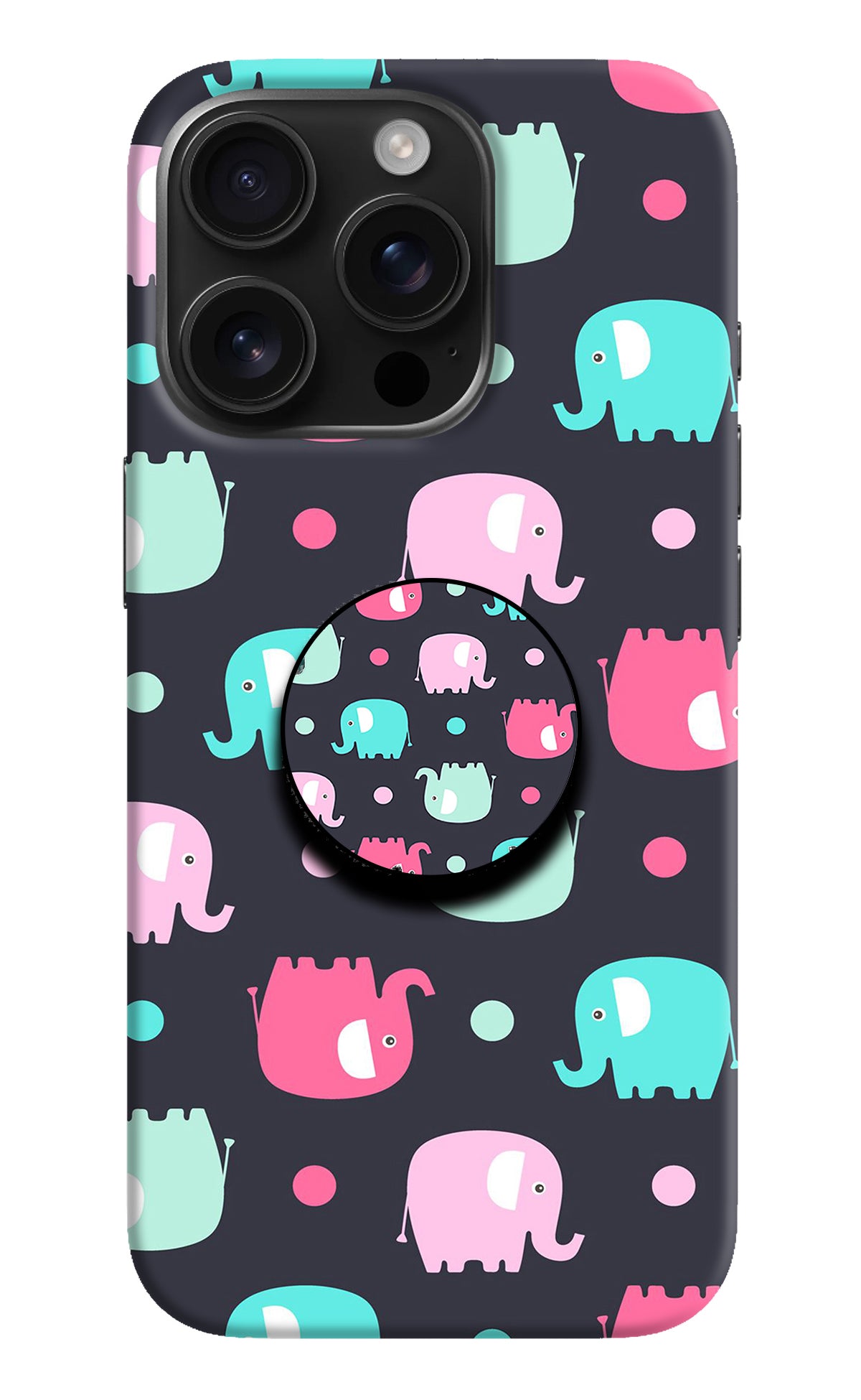 Baby Elephants iPhone 16 Pro Pop Case