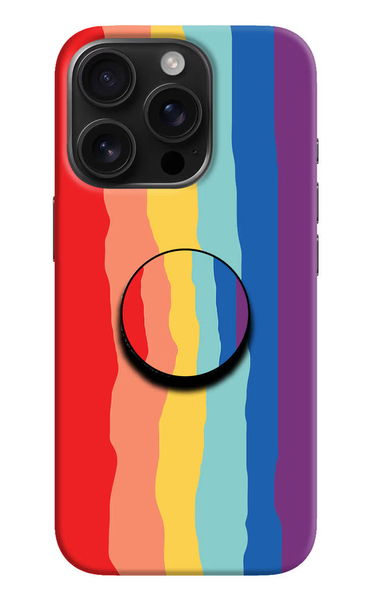 Rainbow iPhone 16 Pro Pop Case by Casekaro