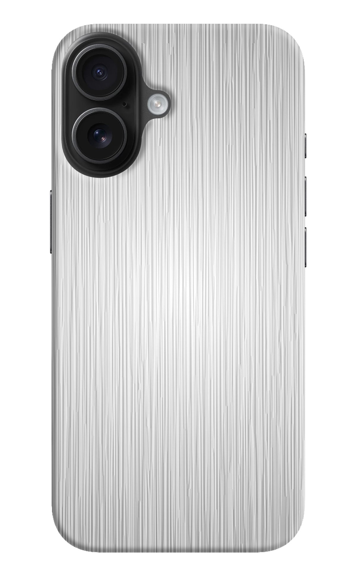 Wooden Grey Texture iPhone 16 Plus Back Cover