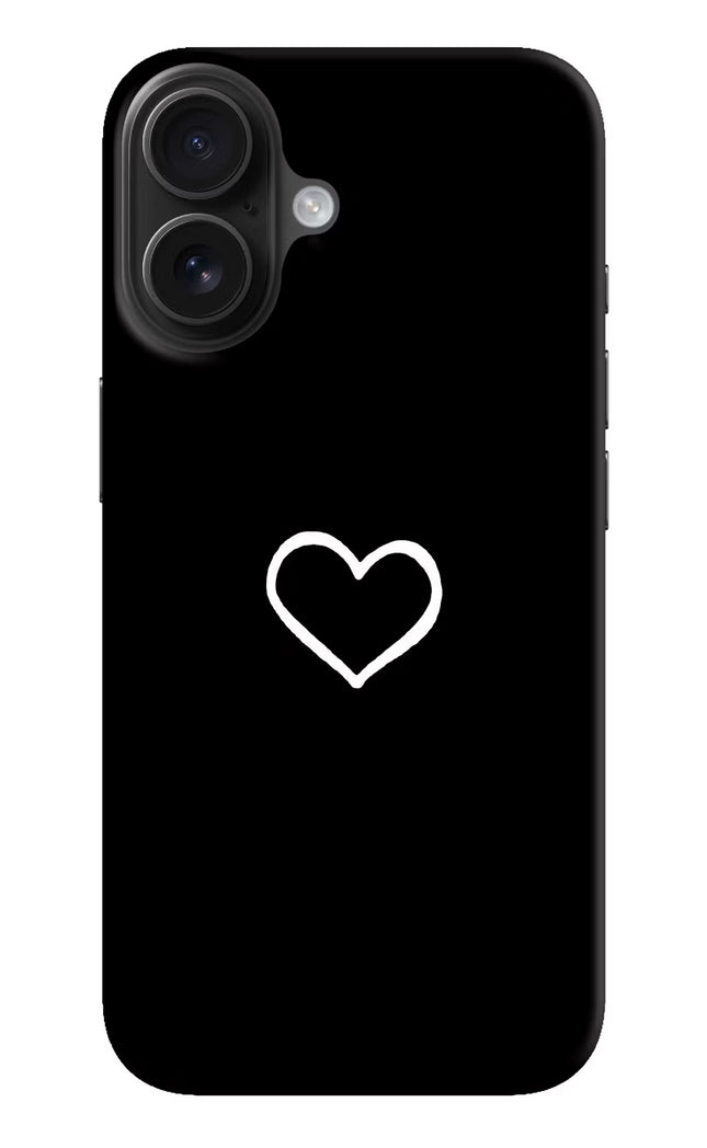 Heart iPhone 16 Plus Hard Case Back Cover by Casekaro